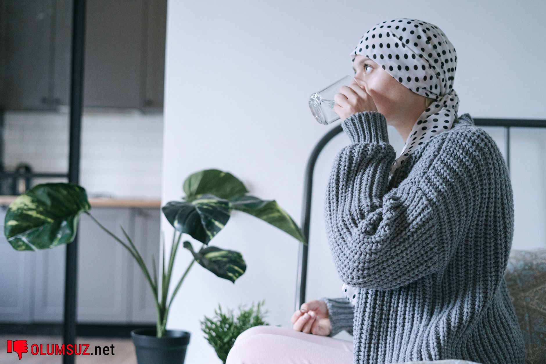 Stresle artan terleme sonucu endişeli bir birey