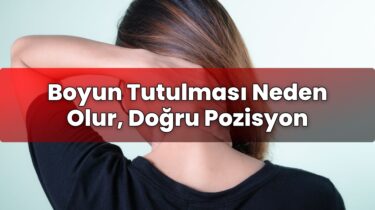 Boyun Tutulması Neden Olur, Doğru Pozisyon