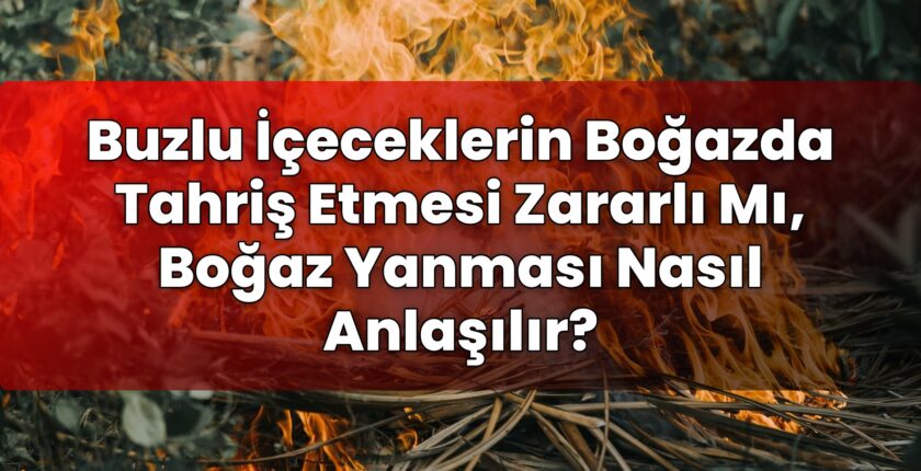 Buzlu İçeceklerin Boğazda Tahriş Etmesi Zararlı Mı, Boğaz Yanması Nasıl
Anlaşılır?
