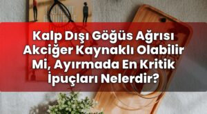Kalp Dışı Göğüs Ağrısı Akciğer Kaynaklı Olabilir Mi, Ayırmada En Kritik İpuçları
Nelerdir?