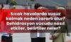 Sıcak havalarda susuz kalmak neden zararlı olur? Dehidrasyon vücudu nasıl
etkiler, belirtiler neler?