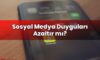 Sosyal Medya Duyguları Azaltır mı?