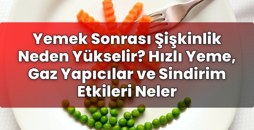 Yemek Sonrası Şişkinlik Neden Yükselir? Hızlı Yeme, Gaz Yapıcılar ve Sindirim
Etkileri Neler