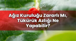 Ağız Kuruluğu Zararlı Mı, Tükürük Azlığı Ne Yapabilir?