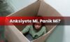 Anksiyete Mi, Panik Mi?