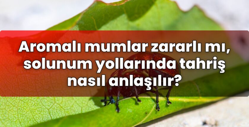 Aromalı mumlar zararlı mı, solunum yollarında tahriş nasıl anlaşılır?