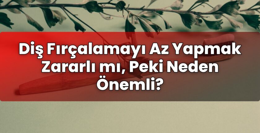 Diş Fırçalamayı Az Yapmak Zararlı mı, Peki Neden Önemli?