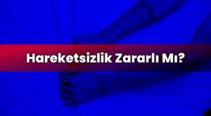 Hareketsizlik Zararlı Mı?
