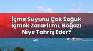 İçme Suyunu Çok Soğuk İçmek Zararlı mı, Boğazı Niye Tahriş Eder?