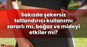 Sakızda şekersiz tatlandırıcı kullanımı zararlı mı, boğaz ve mideyi etkiler mi?